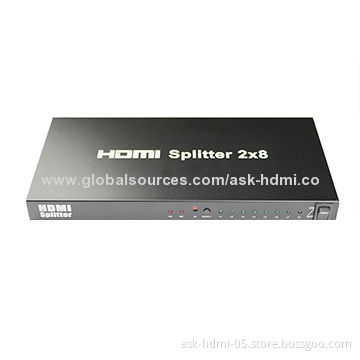 HDMI Splitter and Switcher, 2 x 8 Supports 3D